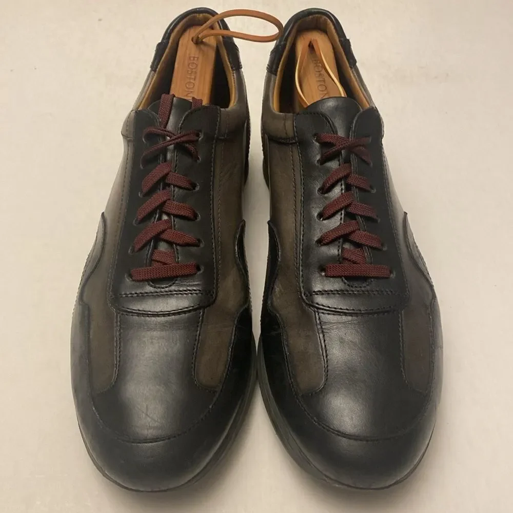 PAUL FREDRICK Men’s Leather Sneakers with Leather Lining and Cushioned Insole 8